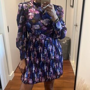 The Kooples pleated floral dress sz 4 ( The Kooples sz 2)